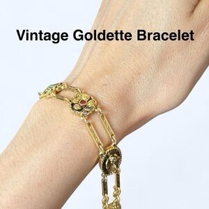 Vintage Goldette Gold Bracelet